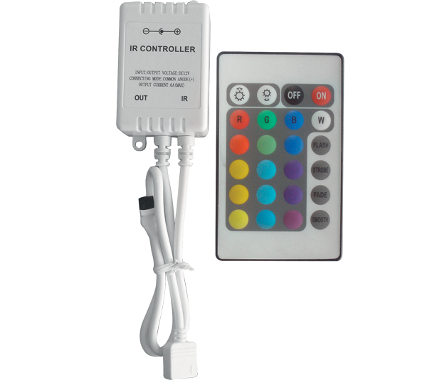 Telecomando a infrarossi per strisce LED 12V 6A 24 tasti Elmark
