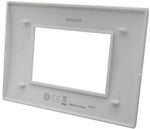 Placca 3 posti antracite Soft Touch compatibile Living International