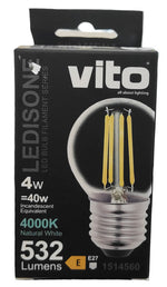 Lampadina LED 4W 532Lm E27 4000K luce naturale 6970233836582 1514560 EL2603