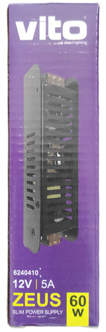 Trasformatore slim 12VDC 5A 60W Vito 6972538040015 624010 EL2607