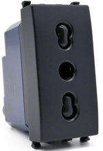 Presa bivalente 16A 250V nero compatibile Vimar Arké 0793541340307   918N EL270