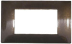 Placca in tecnopolimero 3 posti color bronzo compatibile Vimar Plana
