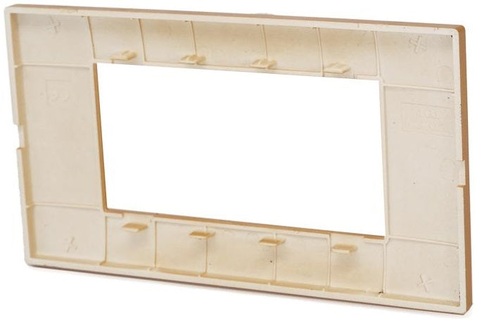 Placca in tecnopolimero 4 posti color oro compatibile Vimar Plana 6970597464322 6004-12 EL272