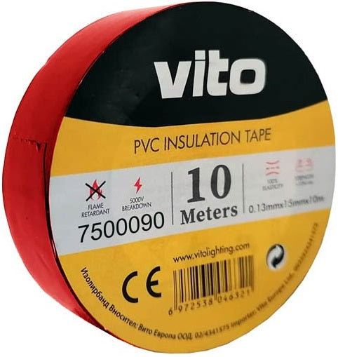 Nastro isolante 15mm 10m rosso 6972538046338 7500090 EL275