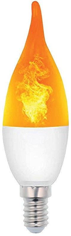 Lampadina LED effetto fiamma E14 3W luce calda 1400K Vito 6970233838685 1519730 EL287
