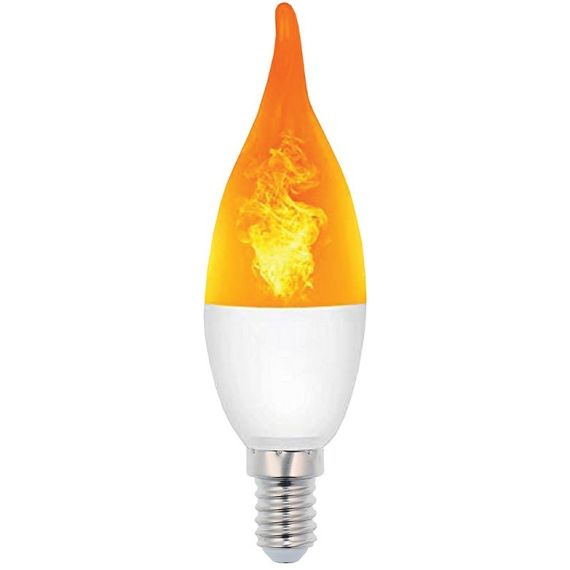 Lampadina LED effetto fiamma E14 3W luce calda 1400K Vito