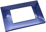 Placca in tecnopolimero 4 posti color blu compatibile Vimar Plana 6970597464308 6004-10 EL303