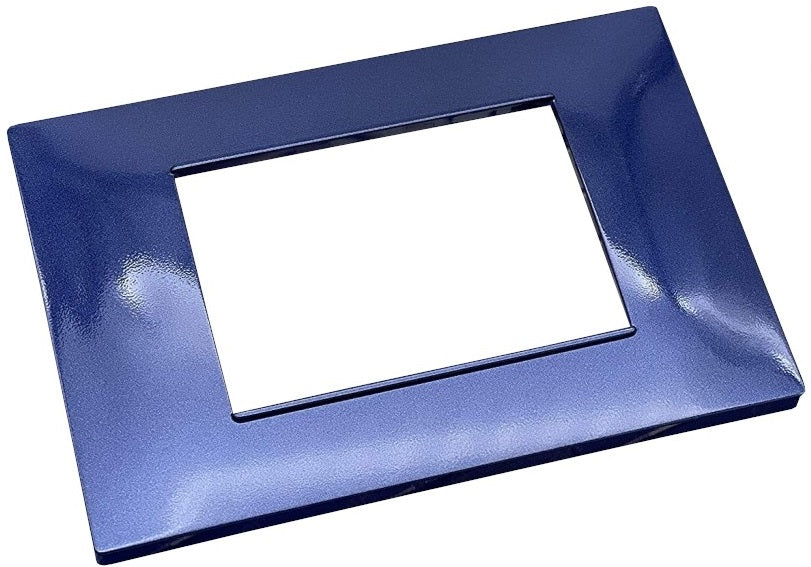 Placca in tecnopolimero 4 posti color blu compatibile Vimar Plana 6970597464308 6004-10 EL303