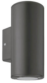 Lampada applique da esterno nera IP54 2xGU10 Φ76x186x99mm 6972538044327 3230620 EL3049