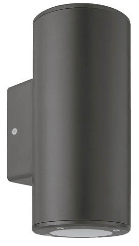 Lampada applique da esterno nera IP54 2xGU10 Φ76x186x99mm 6972538044327 3230620 EL3049