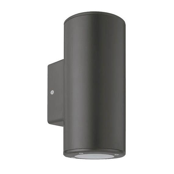 Lampada applique da esterno nera IP54 2xGU10 ?76x186x99mm