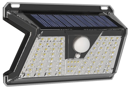 Faretto solare LED 3W 170Lm luce fredda con sensore PIR e crepuscolare 6972538047199 3210160 EL30566