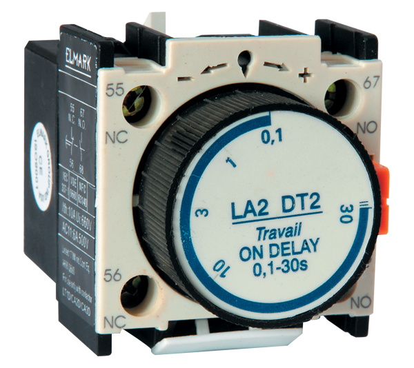 Blocco di contatto rimandato LT02-DT0 0.1~3S NO+NC momentaneo Elmark