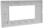 Placca 4 posti testa di moro Soft Touch compatibile Vimar Plana