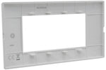 Placca 4 posti antracite Soft Touch compatibile Vimar Plana