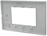 Placca 3 posti testa di moro Soft Touch compatibile Vimar Plana