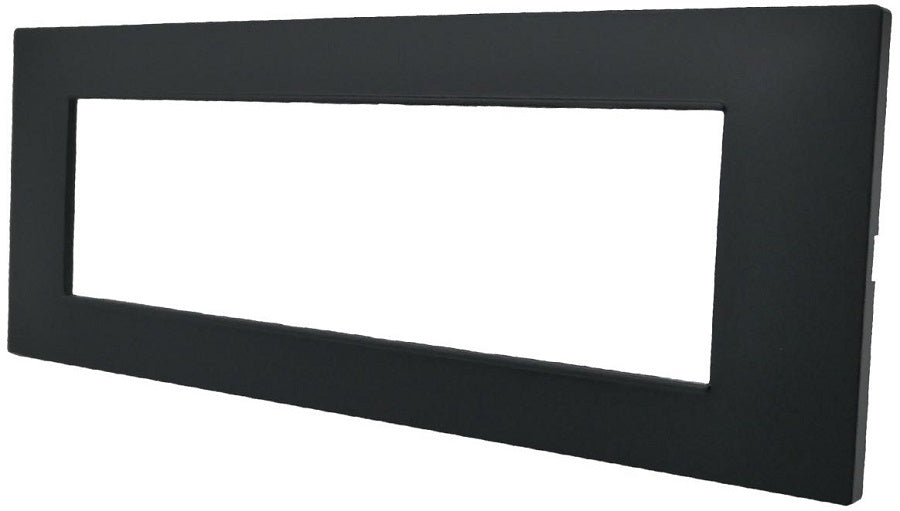 Placca 7 posti nera Soft Touch compatibile Vimar Plana