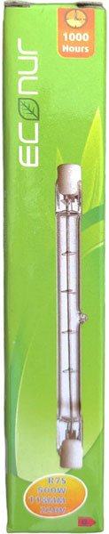 Lampadina alogena R7S 500W 118MM 2800K luce calda 8697451404697 1100091 EL313