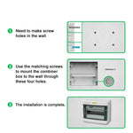 Centralino elettrico da parete IP65 12 moduli DIN HA-12 8055598010377 EL3134