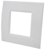 Placca 2 posti bianca Soft Touch compatibile Living International