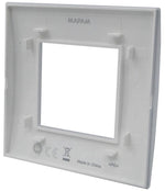 Placca 2 posti bianca Soft Touch compatibile Living International