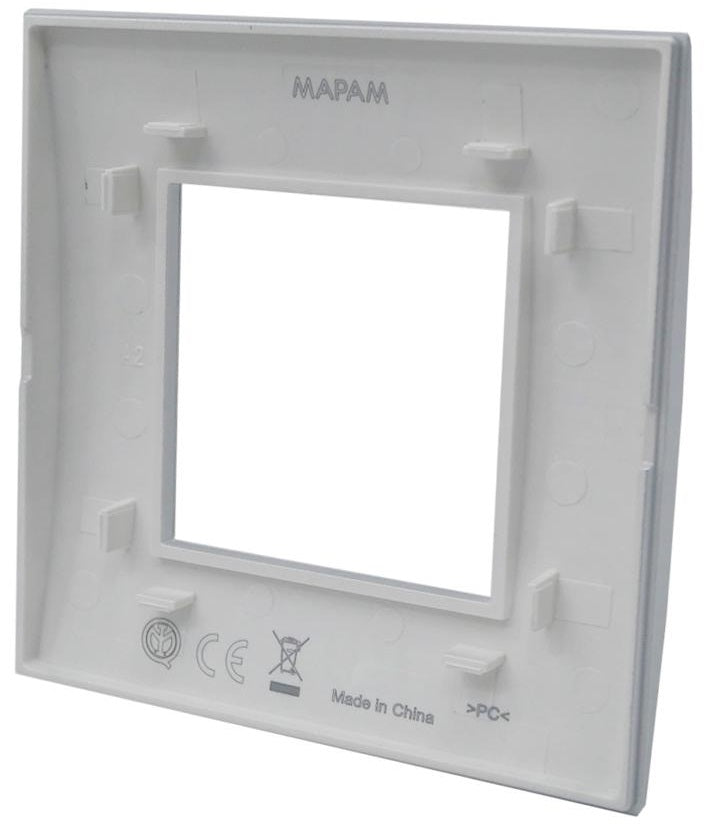 Placca 2 posti bianca Soft Touch compatibile Living International