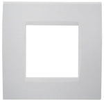 Placca 2 posti bianca Soft Touch compatibile Living International