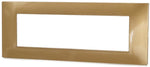 Placca in tecnopolimero 7 posti color oro compatibile Vimar Plana 6970597464520 6007-12 EL3148