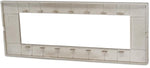 Placca in tecnopolimero 7 posti color oro compatibile Vimar Plana 6970597464520 6007-12 EL3148