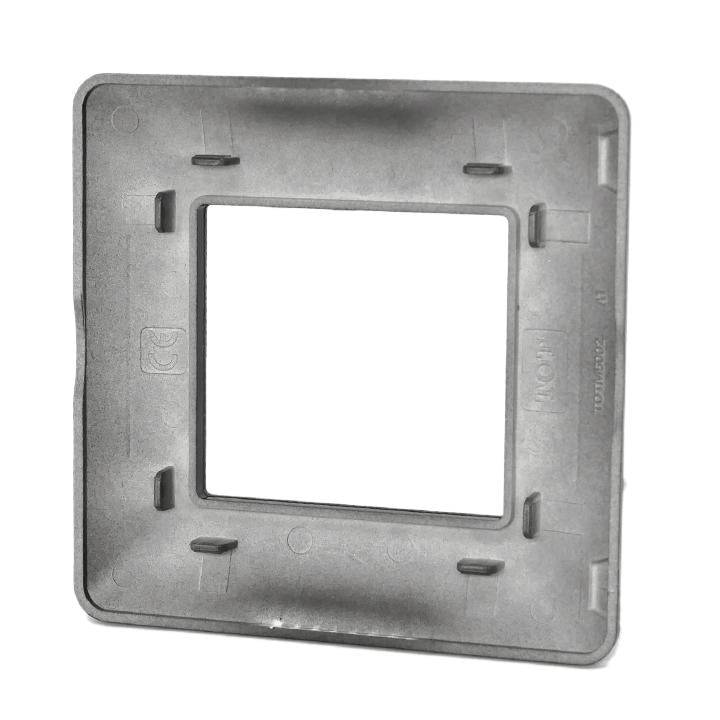 Placca 2 posti grigio scuro compatibile Bticino Matix 0793541338076 EL3150