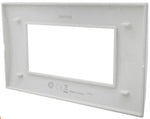 Placca 3 posti nera Soft Touch compatibile Living International