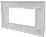 Placca 4 posti argento Soft Touch compatibile Living International