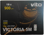 Striscia LED da esterno 5m con pannello solare 18W 900Lm 3000 luce calda 6970233830955 3210240 EL3183