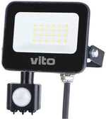 Faro LED da esterno con sensore PIR 20W 2000Lm luce fredda 6000K IP65 6970233833772 3022710 EL3185