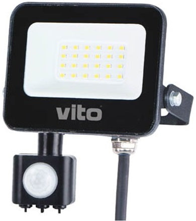 Faro LED da esterno con sensore PIR 10W 1000lm luce fredda 6000k 6970233833765 3022700 EL588