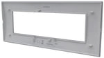 Placca 7 posti argento Soft Touch compatibile Living International