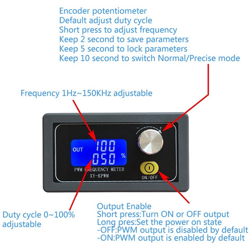 Generatore di segnale XYKPWM 1 canale 1Hz - 150KHz EL3206