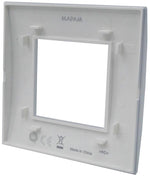 Placca 2 posti antracite Soft Touch compatibile Living International