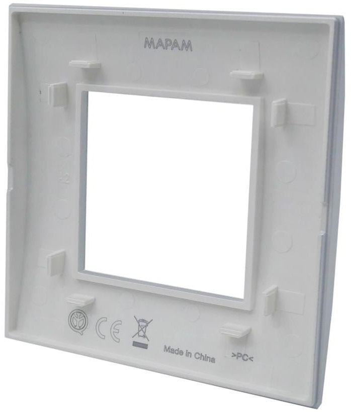 Placca 2 posti antracite Soft Touch compatibile Living International