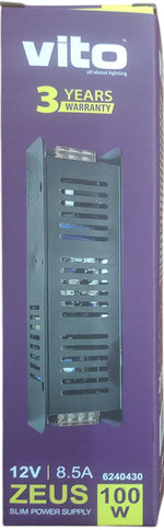 Trasformatore slim 12VDC 8.3A 100W Vito 6240430 6972538040039 EL3224