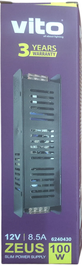 Trasformatore slim 12VDC 8.3A 100W Vito 6240430 6972538040039 EL3224