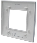 Placca 2 posti nera Soft Touch compatibile Living International