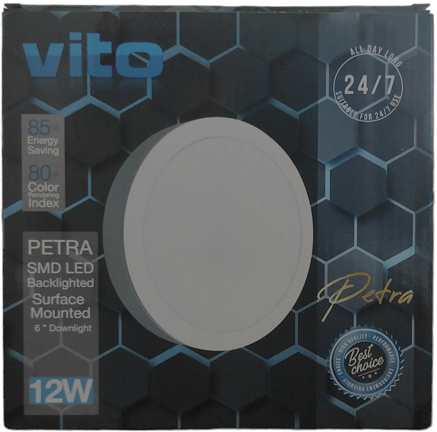 Pannello LED da parete Φ170x35mm 12W 1152Lm 3000K luce calda 6972538043986 2025170 EL3210