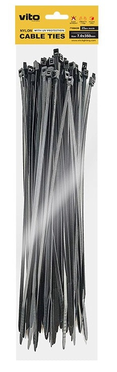 Fascettte fermacavi autobloccanti nere 3.6x300mm - 100 pezzi 6972538047601 7100320 EL324