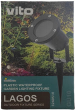 Faretto da giardino GU10 IP65 Φ90x310mm Vito 8697548435900 3240510 EL3242