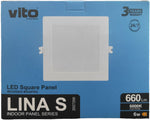 Pannello LED quadrato da incasso 110*110mm 6W 6000K luce fredda 6970233830511 2027290 EL3244