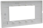 Placca 4 posti champagne  Soft Touch compatibile Vimar Plana