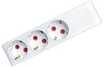 Multipresa Scuko senza cavo 3 posti bianca 8698553613468 8002000 EL3277