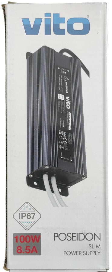 Trasformatore stagno IP67 12VDC 8.5A 100W Vito 6972538041715 6240570 EL3281
