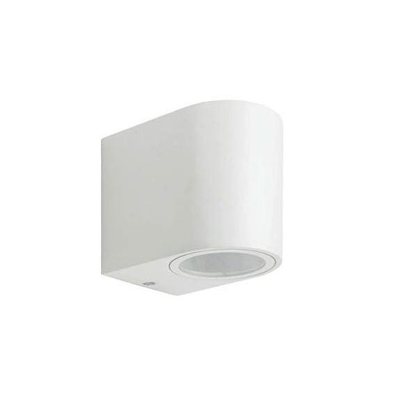 Lampada applique da esterno GU10 98x80x67mm IP44 bianco